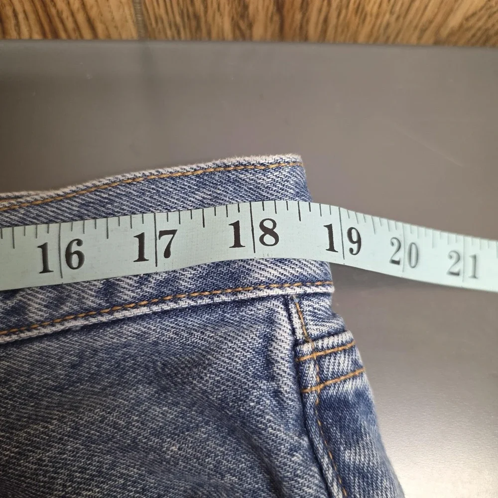VTG Y2K Levis 501 Jeans Mens 38x30 Blue Denim Straight Button Fly Grunge